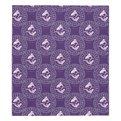 Pisces Pattern Print Design A02 Premium Quilt