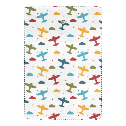 Airplane Pattern Print Design 06 Women's Trifold Wallet