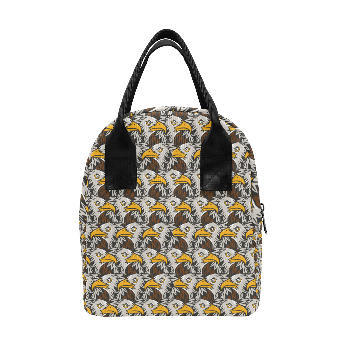 Eagles Head Pattern Insulated Lunch Bag