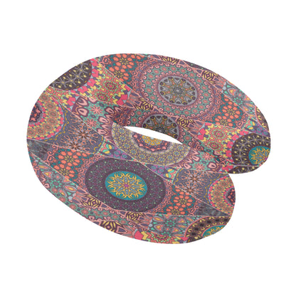 Bohemian Pattern Print Design 07 U-Shaped Travel Neck Pillow