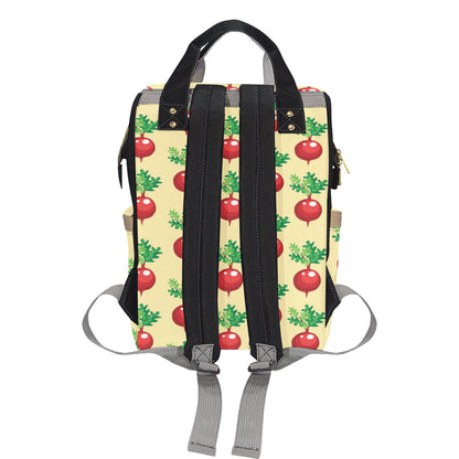 Radish Pattern Print Design A02 Diaper Bag Backpack