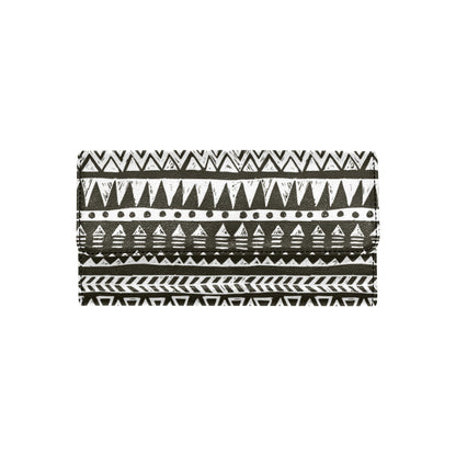Hand draw Tribal Aztec Women's Trifold Wallet