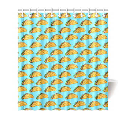 Taco Pattern Print Design TC03 Shower Curtain