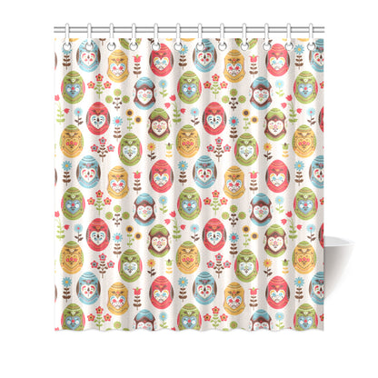 Easter Eggs Pattern Print Design RB011 Shower Curtain