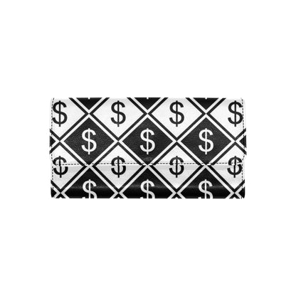 Money Pattern Print Design 04 Women's Trifold Wallet