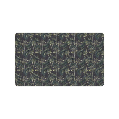 Palm Tree Background Design Print Rubber Doormat