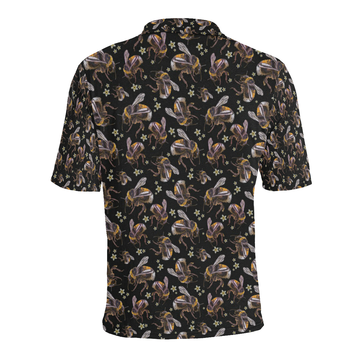 Bee Pattern Print Design 04 Men Polo Shirt