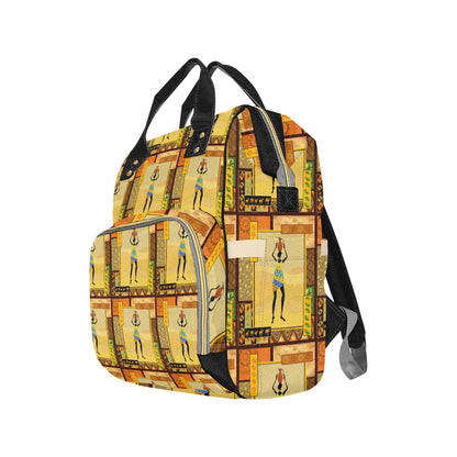 African Girl Design Diaper Bag Backpack