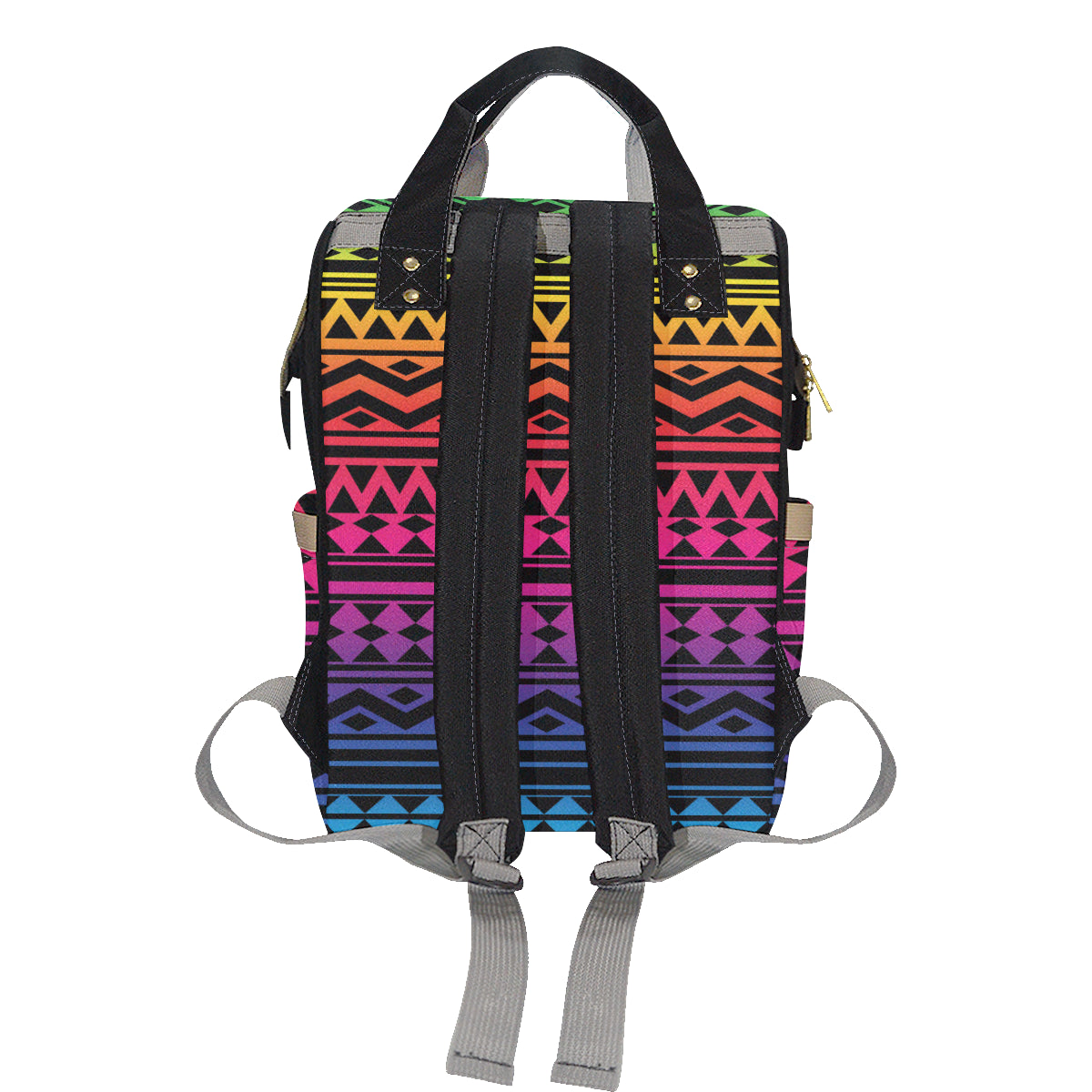 Rainbow Tribal Pattern Print Design A02 Diaper Bag Backpack
