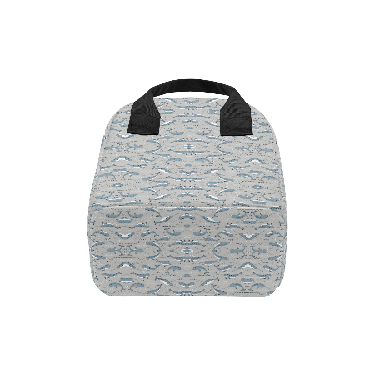 Narwhal Pattern Print Insulated Lunch Bag