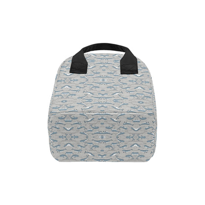 Narwhal Pattern Print Insulated Lunch Bag