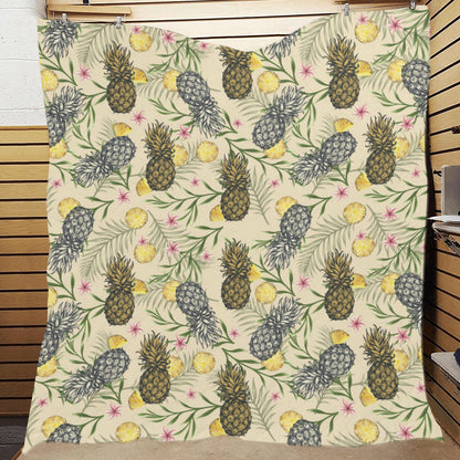 Pineapple Pattern Print Design PP012 Premium Quilt