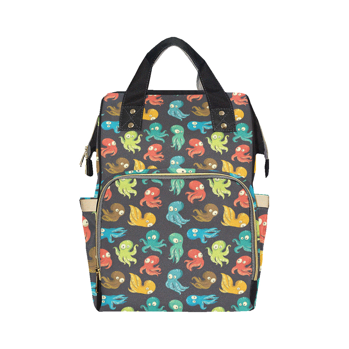 Octopus Pattern Print Design A01 Diaper Bag Backpack