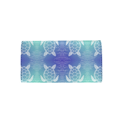 Sea Turtle Draw Women's Trifold Wallet