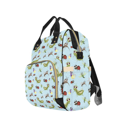 Ladybug Pattern Print Design 01 Diaper Bag Backpack