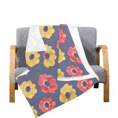 Anemone Pattern Print Design AM010 Premium Quilt