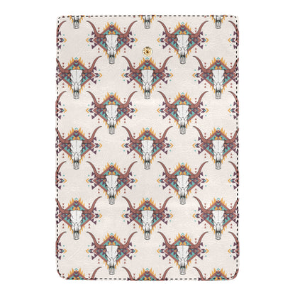 Buffalo Head Pattern Print Design 02 Women's Trifold Wallet