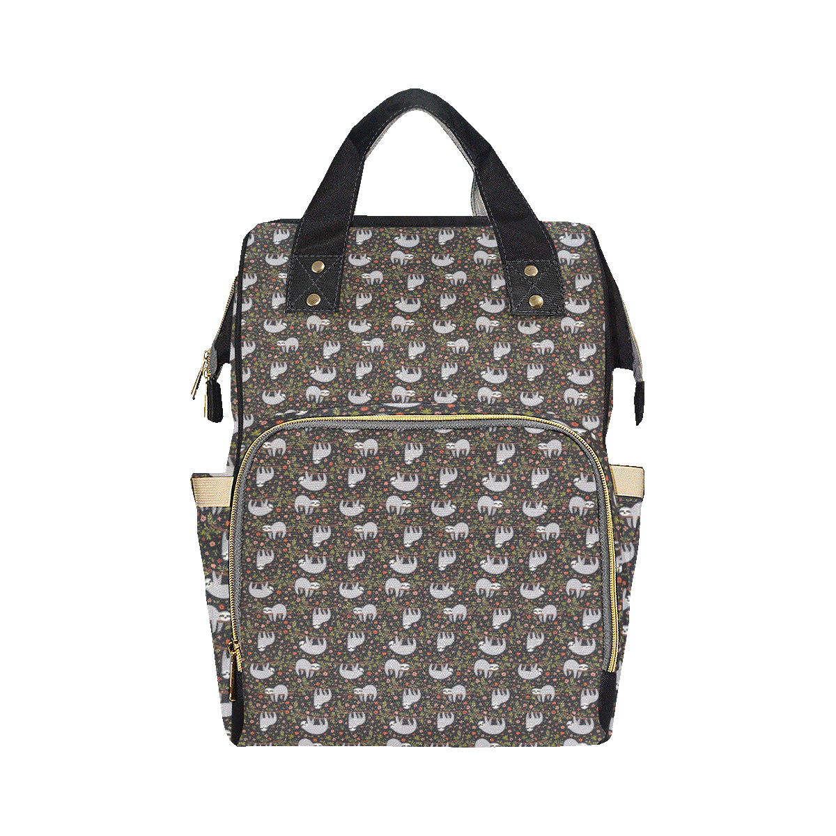 Sloth Cute Design Themed Print Diaper Bag Backpack