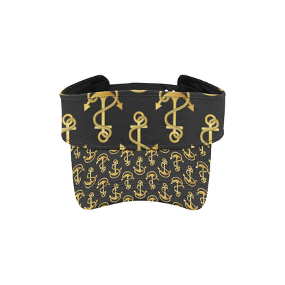 Anchor Gold Pattern Unisex Sun Visor