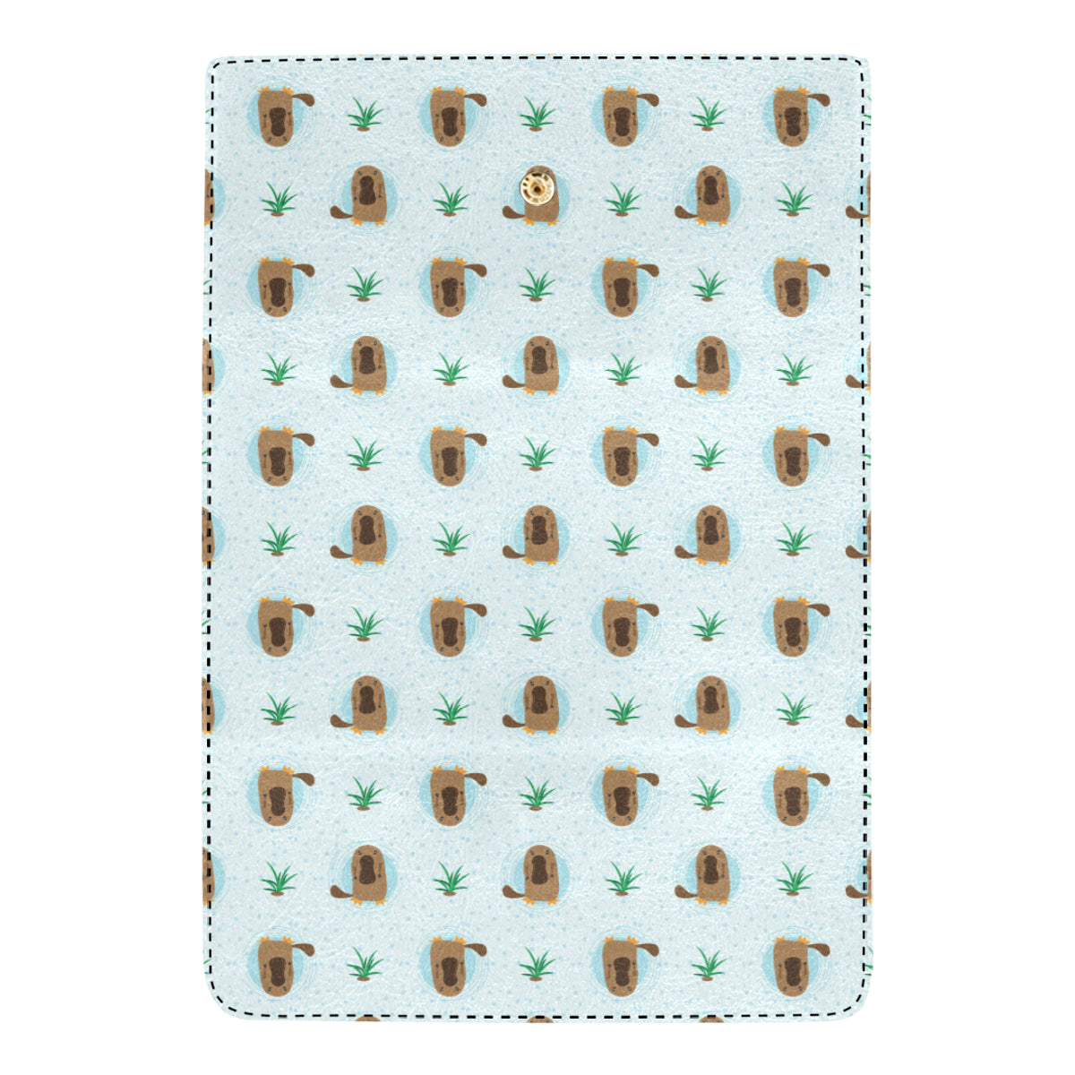 Platypus Pattern Print Design A04 Women's Trifold Wallet