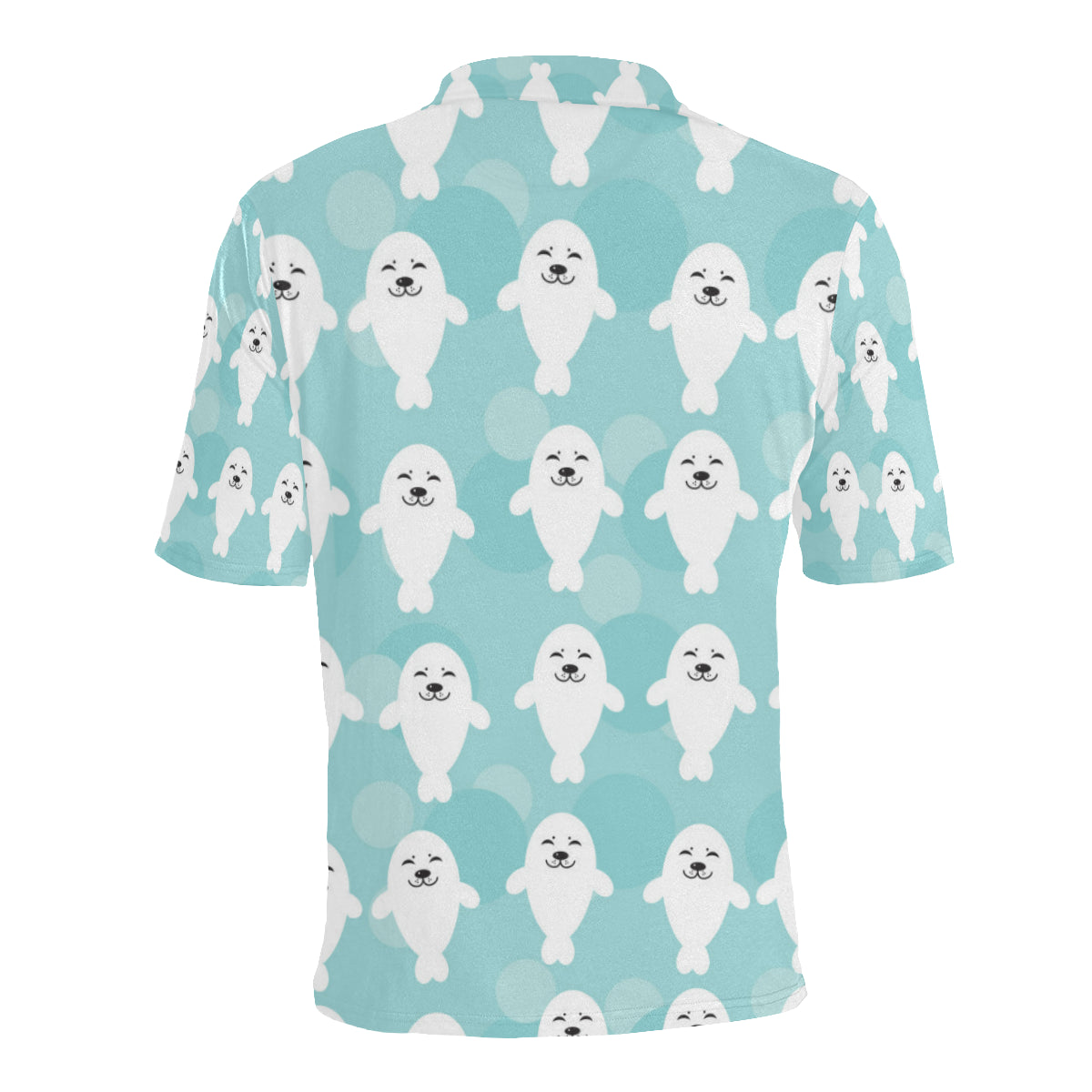 Sea Lion Baby Pattern Print Design 01 Men Polo Shirt