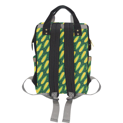Corn Pattern Print Design 03 Diaper Bag Backpack