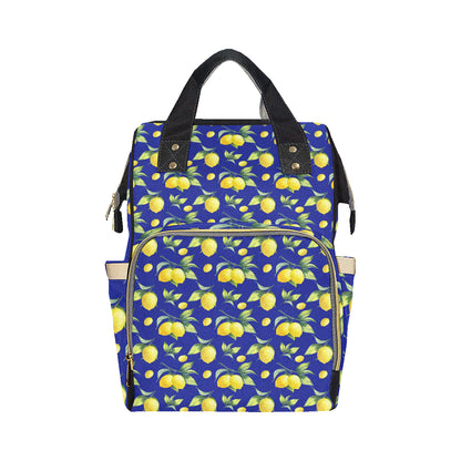 Lemon Pattern Print Design LM06 Diaper Bag Backpack