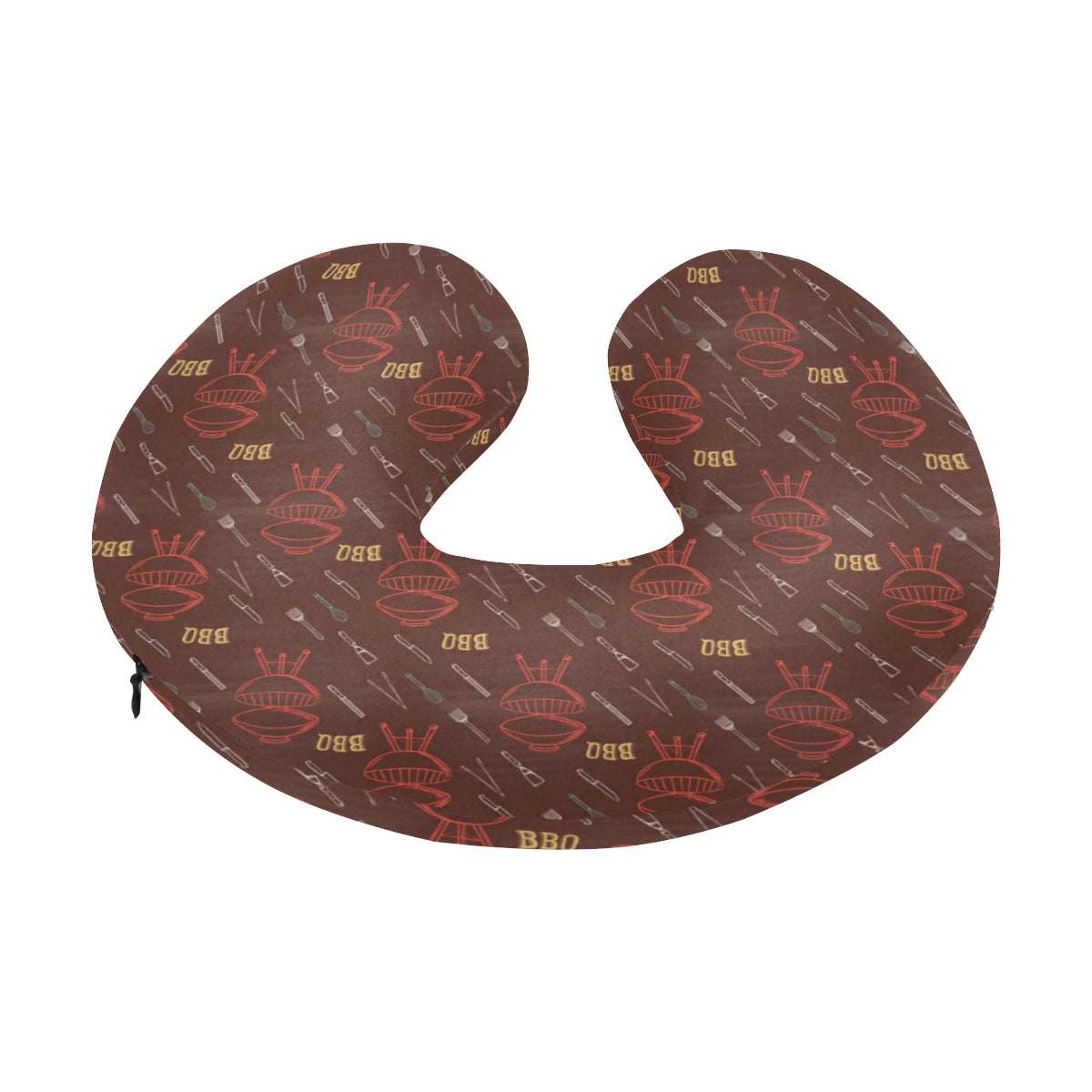 Barbecue Pattern Print Design 01 U-Shaped Travel Neck Pillow