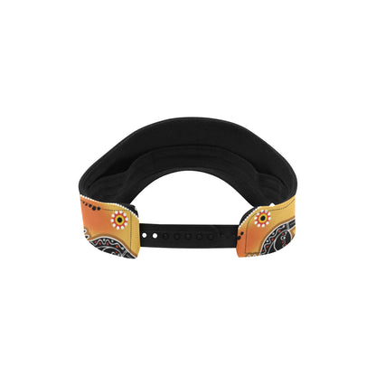 Kangaroos Aboriginal  Pattern Print Design 06 Unisex Sun Visor