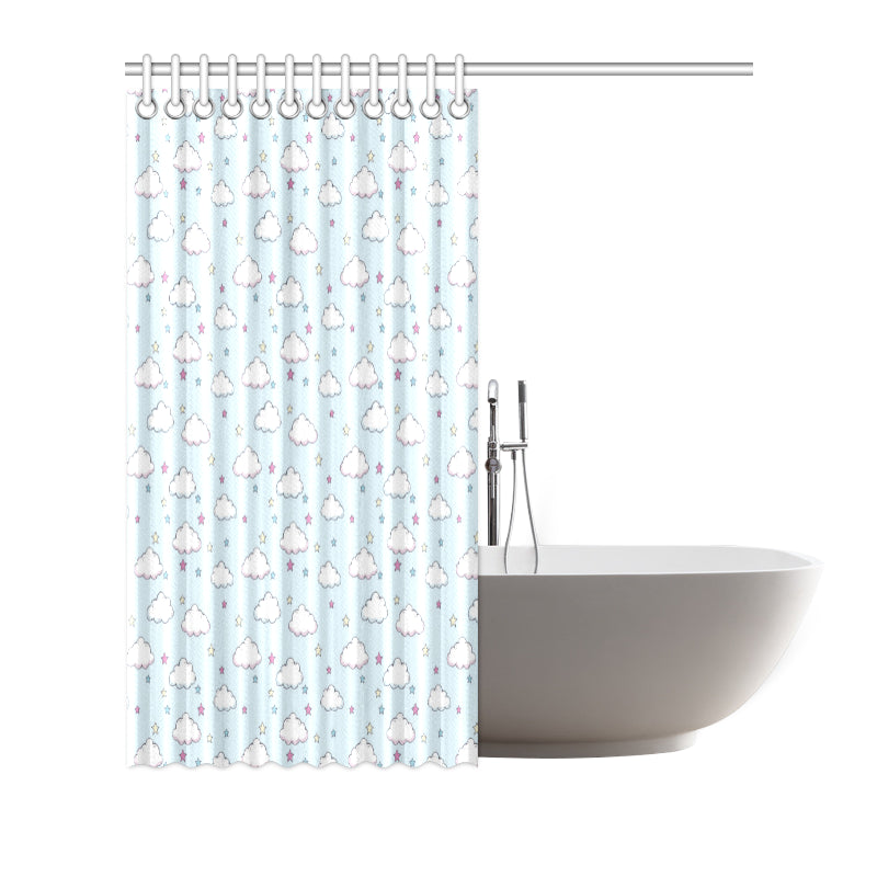 Cloud  Pattern Print Design 01 Shower Curtain