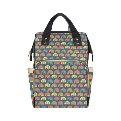 Camper Pattern Print Design 02 Diaper Bag Backpack