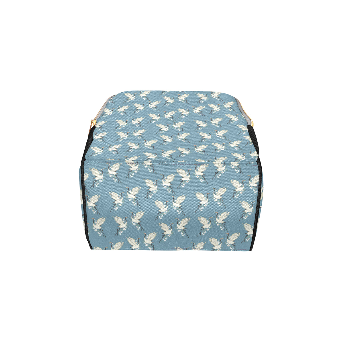 Crane Pattern Print Design 05 Diaper Bag Backpack