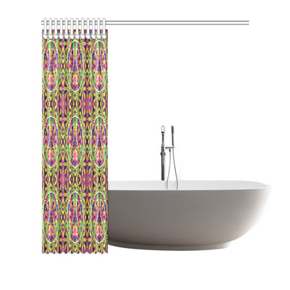 Peace Sign Pattern Print Design A04 Shower Curtain