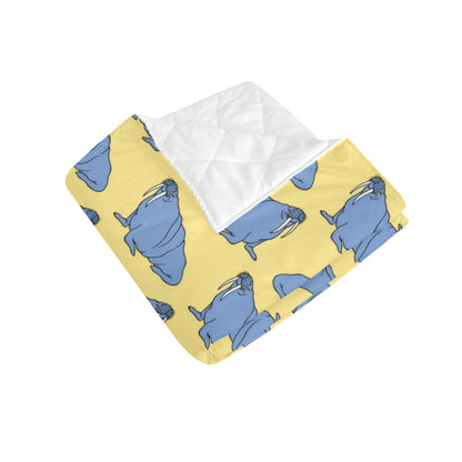 Walrus Pattern Print Design 02 Premium Quilt