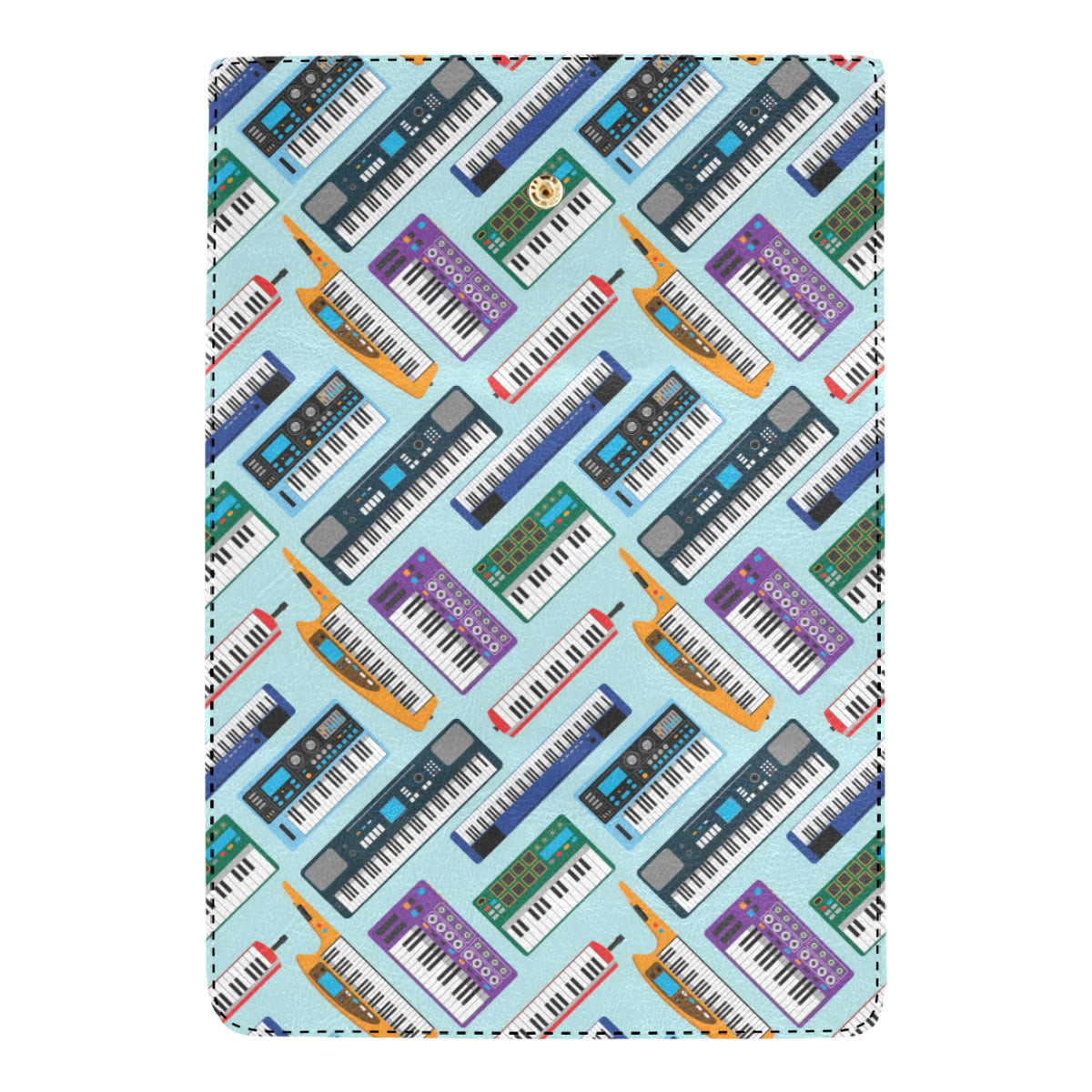 Synthesizer Pattern Print Design 02 Women's Trifold Wallet