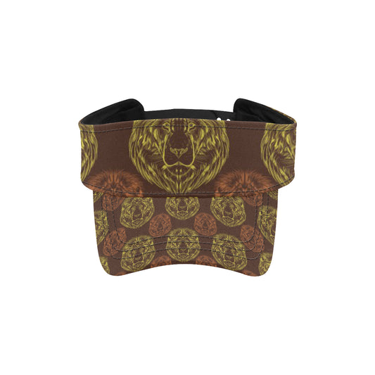 Lion Pattern Print Design 04 Unisex Sun Visor