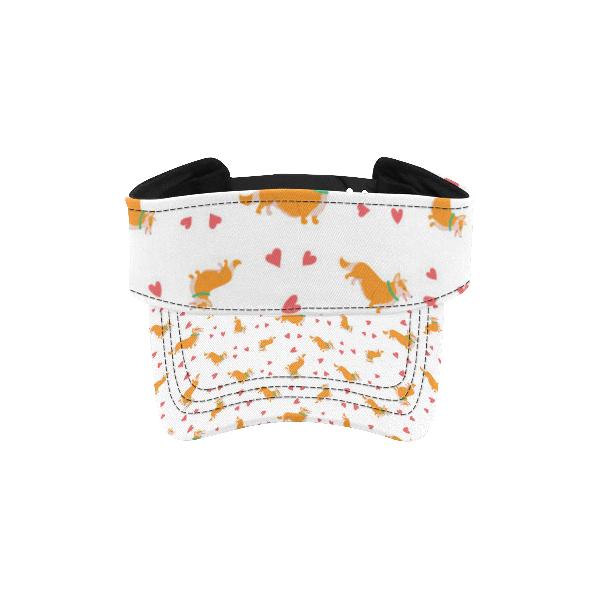 Cardigan Welsh Corgis Pattern Print Design 04 Unisex Sun Visor