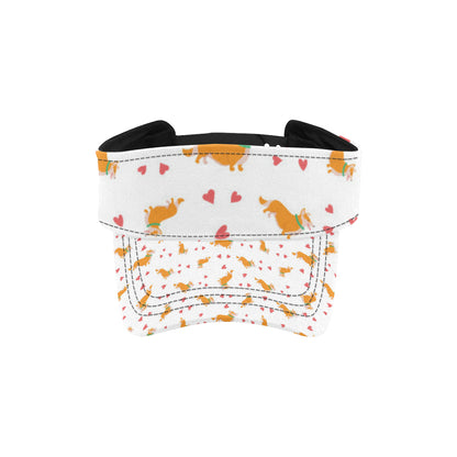 Cardigan Welsh Corgis Pattern Print Design 04 Unisex Sun Visor