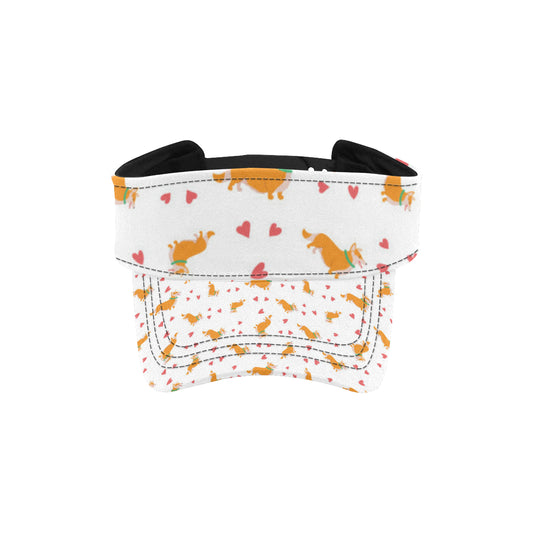 Cardigan Welsh Corgis Pattern Print Design 04 Unisex Sun Visor