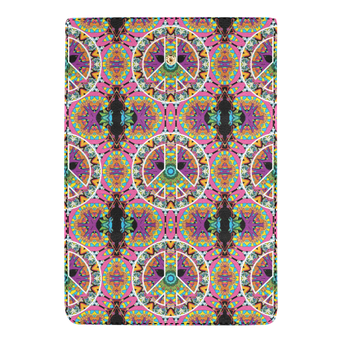 Peace Sign Pattern Print Design A03 Women's Trifold Wallet