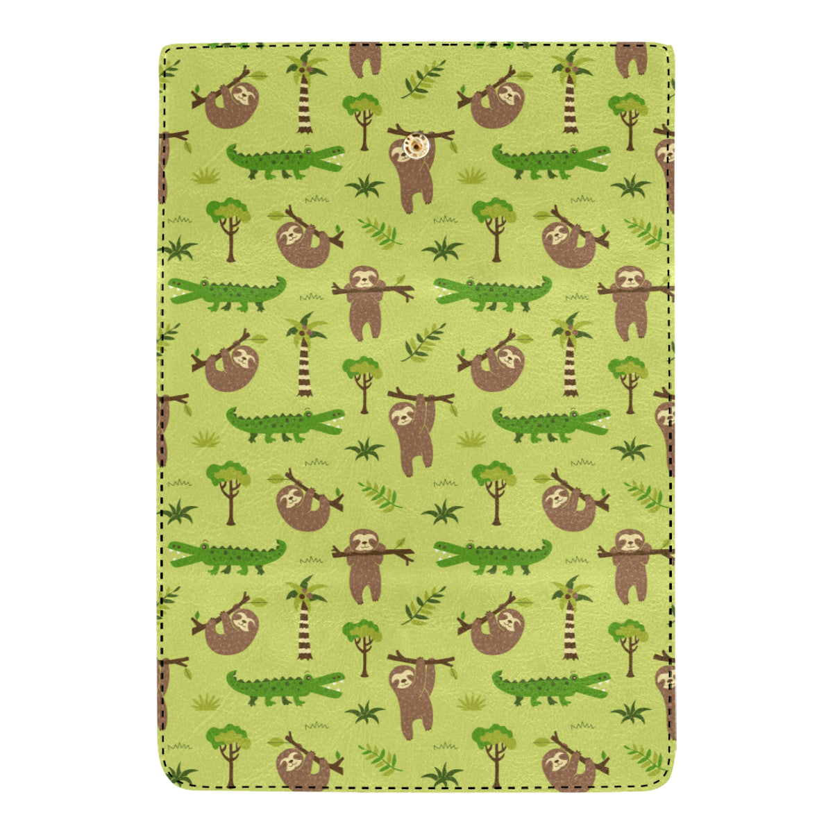 Alligator Pattern Print Design 04 Women's Trifold Wallet