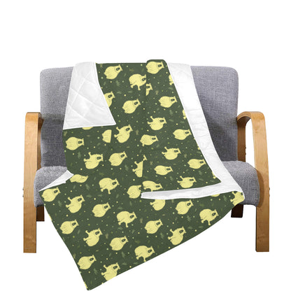 Capybara Pattern Print Design 03 Premium Quilt