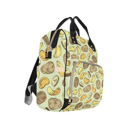 Potato Pattern Print Design A03 Diaper Bag Backpack