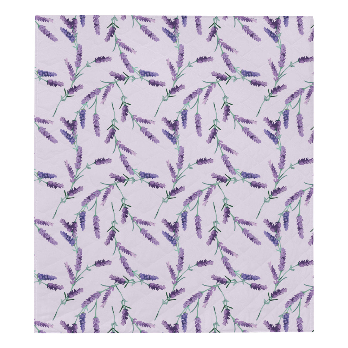 Lavender Pattern Print Design 02 Premium Quilt