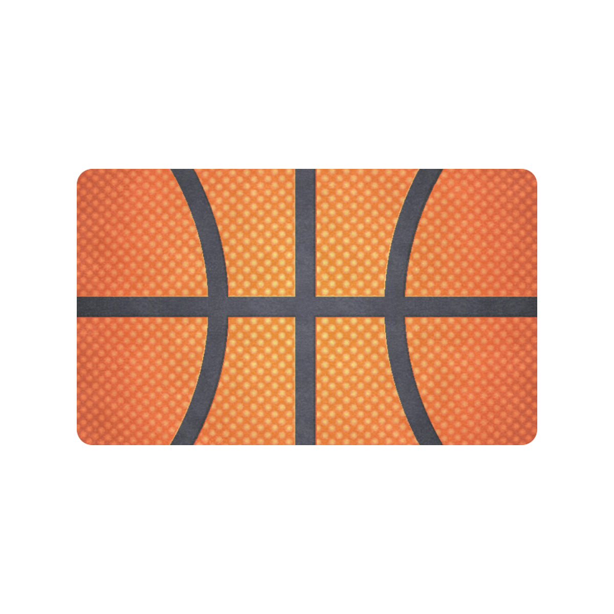 Basketball Texture Print Pattern Rubber Doormat