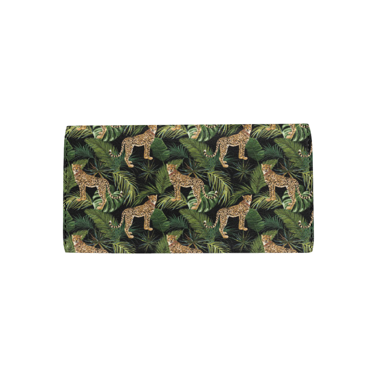 Cheetah Pattern Print Design 05 Women's Trifold Wallet