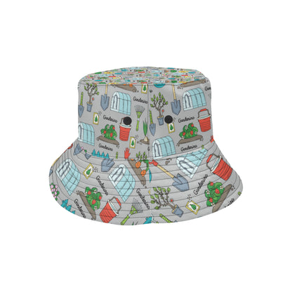 Gardening Pattern Print Design G07 Unisex Bucket Hat