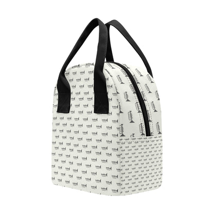 Trumpet Pattern Themed Print Insulated Lunch Bag