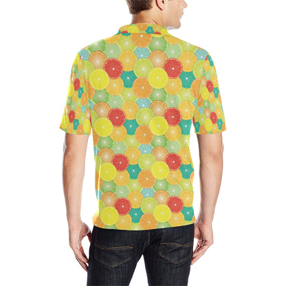 Citrus  Pattern Print Design 01 Men Polo Shirt