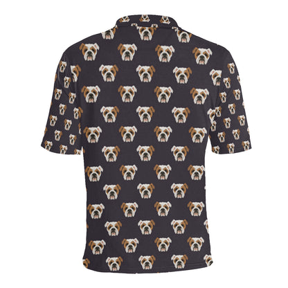 Bulldogs Pattern Print Design 03 Men Polo Shirt